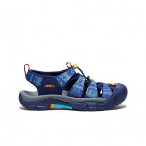 Blue Men Keen Newport Retro x Dead Dye Sandals | YOP5777KG