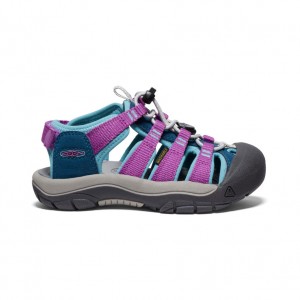 Blue Purple Kids' Keen Newport Boundless Sandals | QLX5149RZ