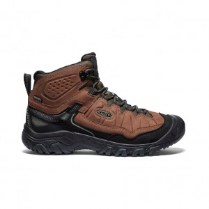 Brown Black Men Keen Targhee IV Waterproof Hiking Boots | HFD1666FA