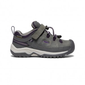 Grey Purple Kids' Keen Targhee Waterproof Work Shoes | LEB3137NV