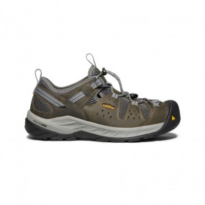 Olive Navy Men Keen Atlanta Cool II ESD Work Shoes | LRD6581JT