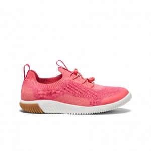 Pink White Big Kids' Keen KNX Knit Sneakers | HOB1132QX