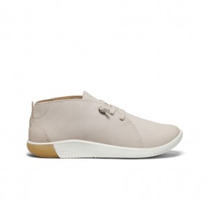 Silver White Women Keen KNX Chukka Boots | PKZ2314TQ
