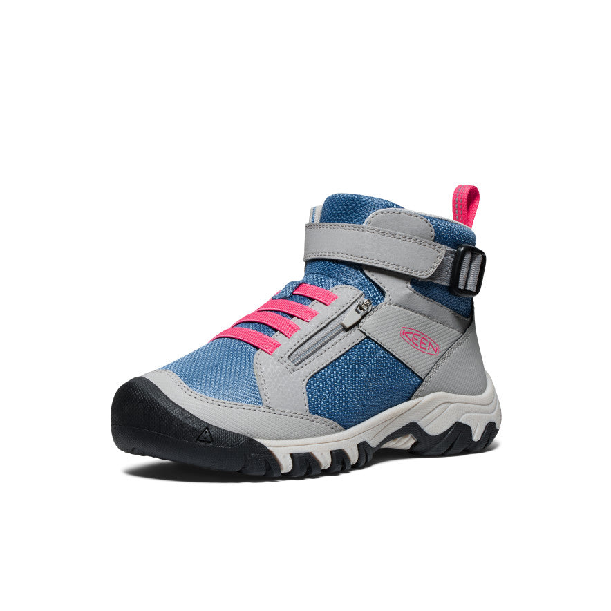 Blue Grey Dark Red Big Kids' Keen Targhee Boundless Hiking Boots | PFA560UN
