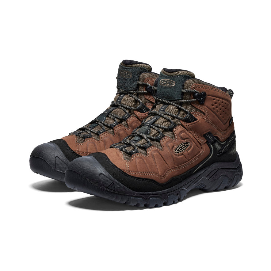 Brown Black Men Keen Targhee IV Waterproof Hiking Boots | HFD1666FA