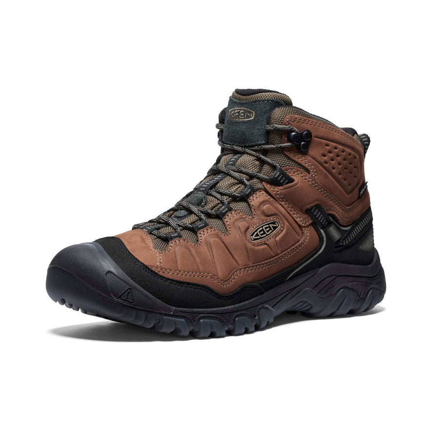 Brown Black Men Keen Targhee IV Waterproof Hiking Boots | HFD1666FA