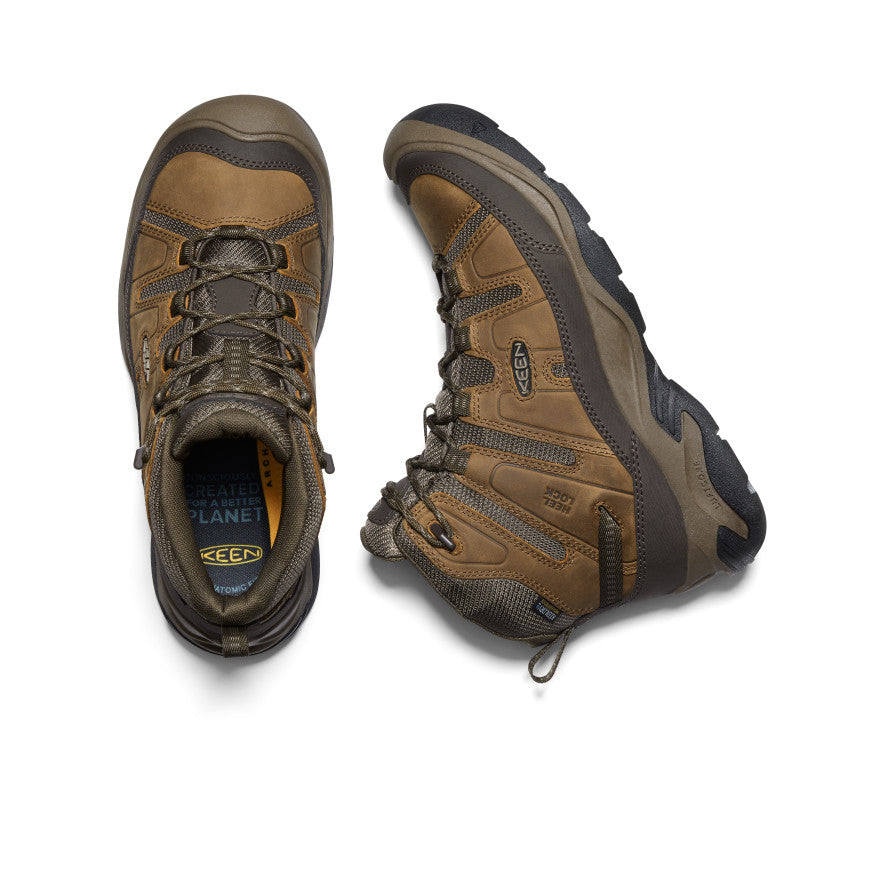 Brown Men Keen Circadia Waterproof Work Boots | TVE6684WH