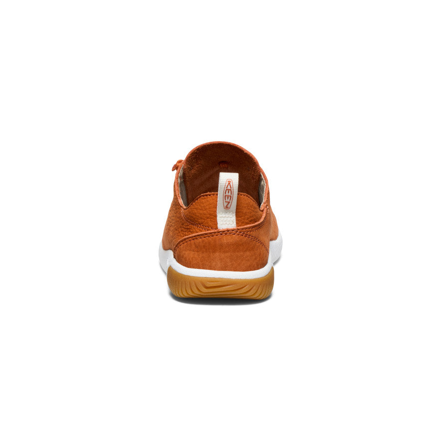 Gold White Big Kids' Keen KNX Leather Sneakers | ACK5821PK