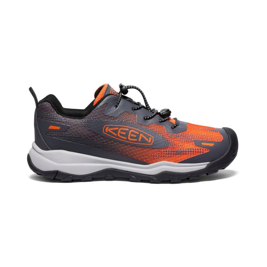 Grey Deep Red Big Kids\' Keen Wanduro Speed Hiking Shoes | WOV9378PE