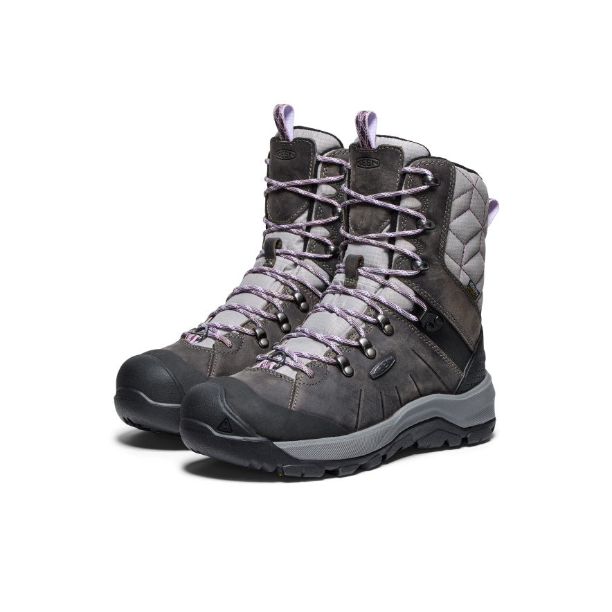 Grey Purple Women Keen Revel IV High Polar Waterproof Snow Boots | UOD7228PS